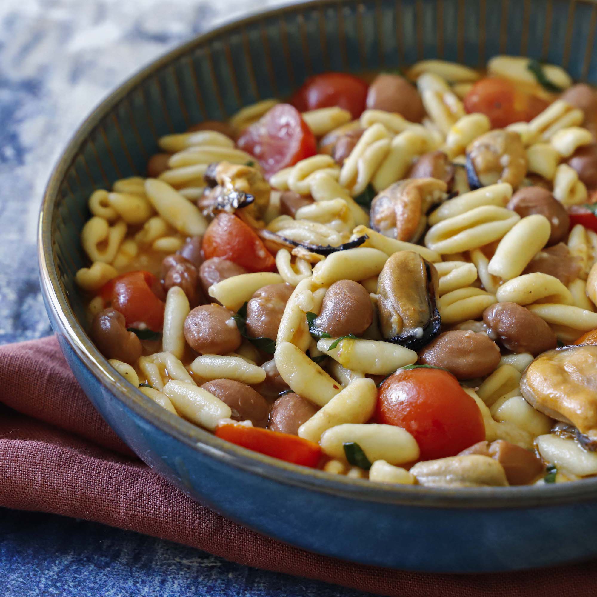 Cavatelli cozze e fagioli, ricetta classica pugliese