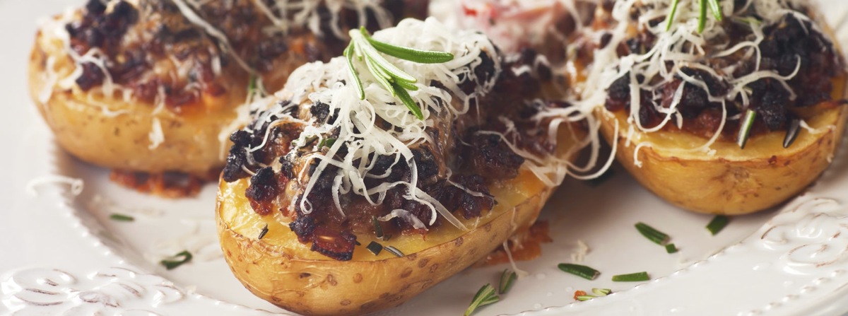 Patate ripiene di carne trita alla siciliana