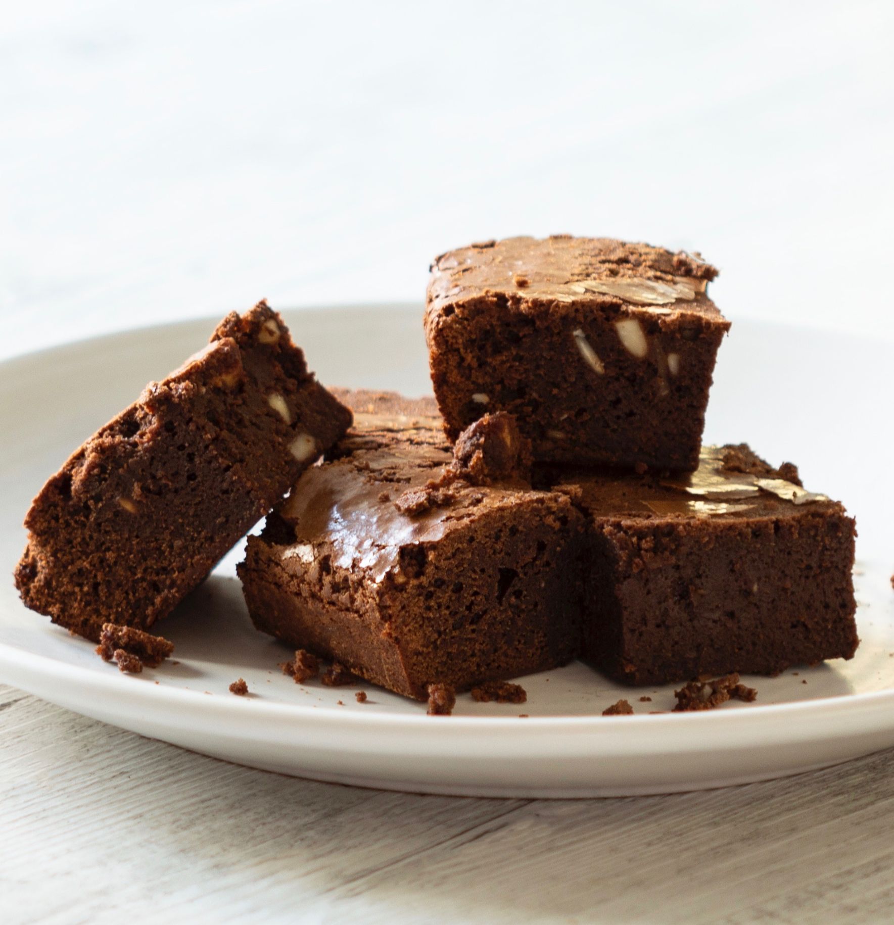 Brownies alle mandorle e cioccolato fondente