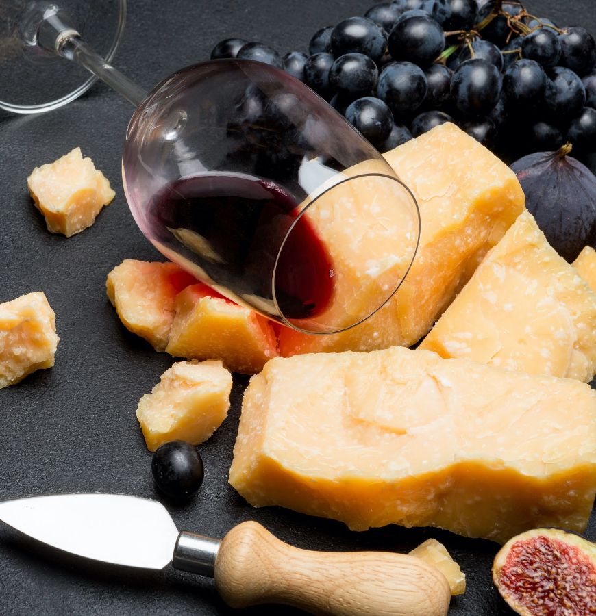 Abbinamento vino Parmigiano Reggiano Abbinamento vino Parmigiano Reggiano