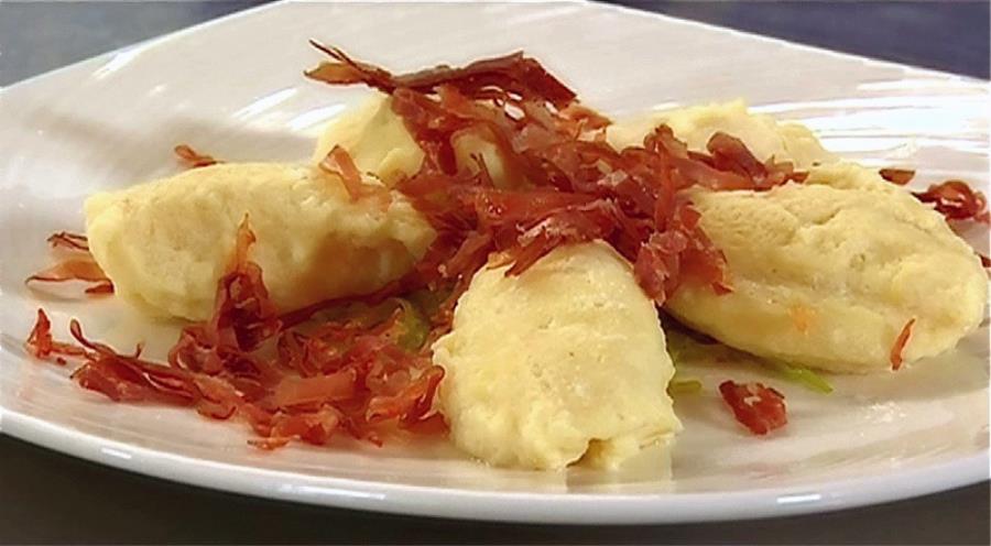 Gnocchi Soffici Di Ricotta Con Porro E Prosciutto Di San Daniele Saporie