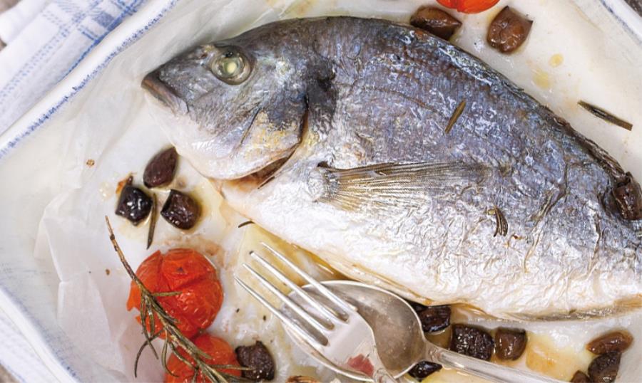 Orata Al Forno Agli Aromi E Olive Taggiasche Saporie
