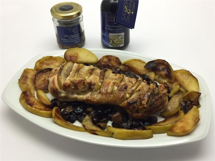 Sella Di Coniglio Con Mele Olive Taggiasche E Aceto Balsamico Senza Glutine Saporie